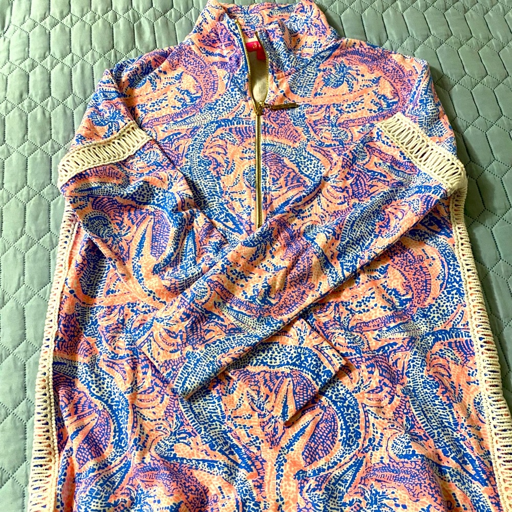 Lilly Pulitzer gator half zip
